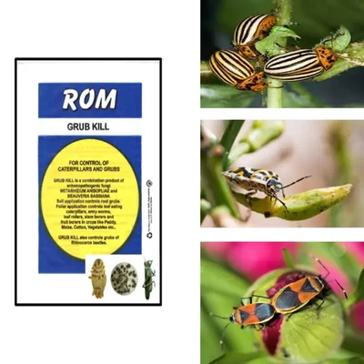 ROM 3 kg Grubkill Combined Bio Pesticide Powder | Used to Control Hard Bodied Insects